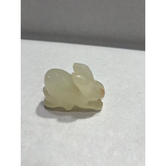 Carved Jade Rabbit Figurine - Picture 4 of 7